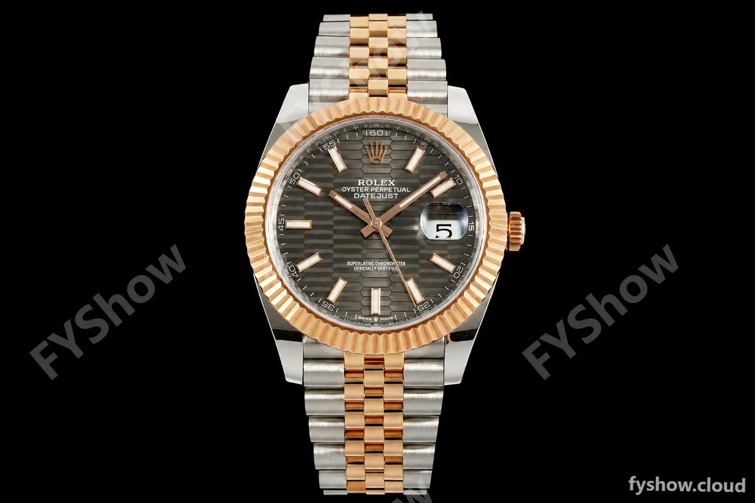Rolex - Datejust 126331 41mm 904L Gain Weight Jub Flt RG/SS Grey/Stk ARF SH3235
