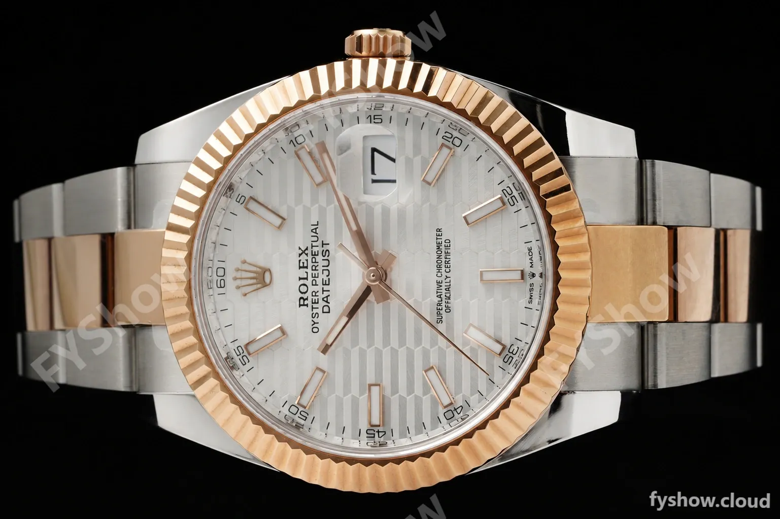 Rolex - Datejust 126331 41mm 904L Gain Weight Oys Flt RG/SS Silv/Stk ARF SH3235 - Image 6