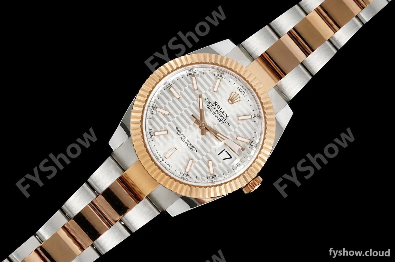 Rolex - Datejust 126331 41mm 904L Gain Weight Oys Flt RG/SS Silv/Stk ARF SH3235 - Image 7