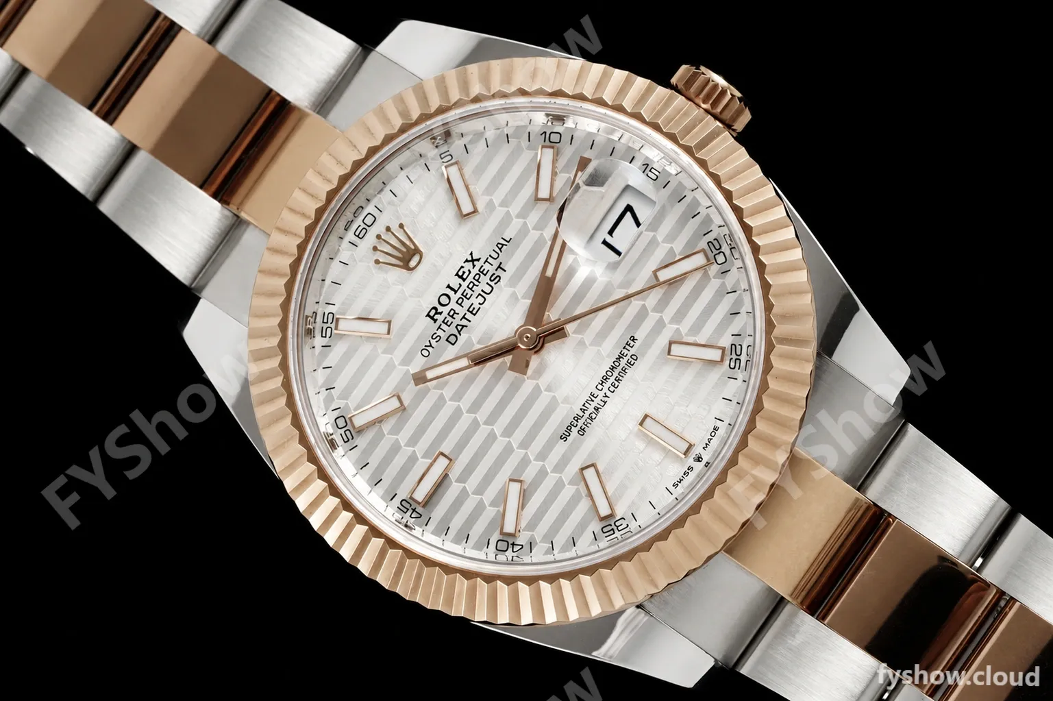 Rolex - Datejust 126331 41mm 904L Gain Weight Oys Flt RG/SS Silv/Stk ARF SH3235 - Image 8