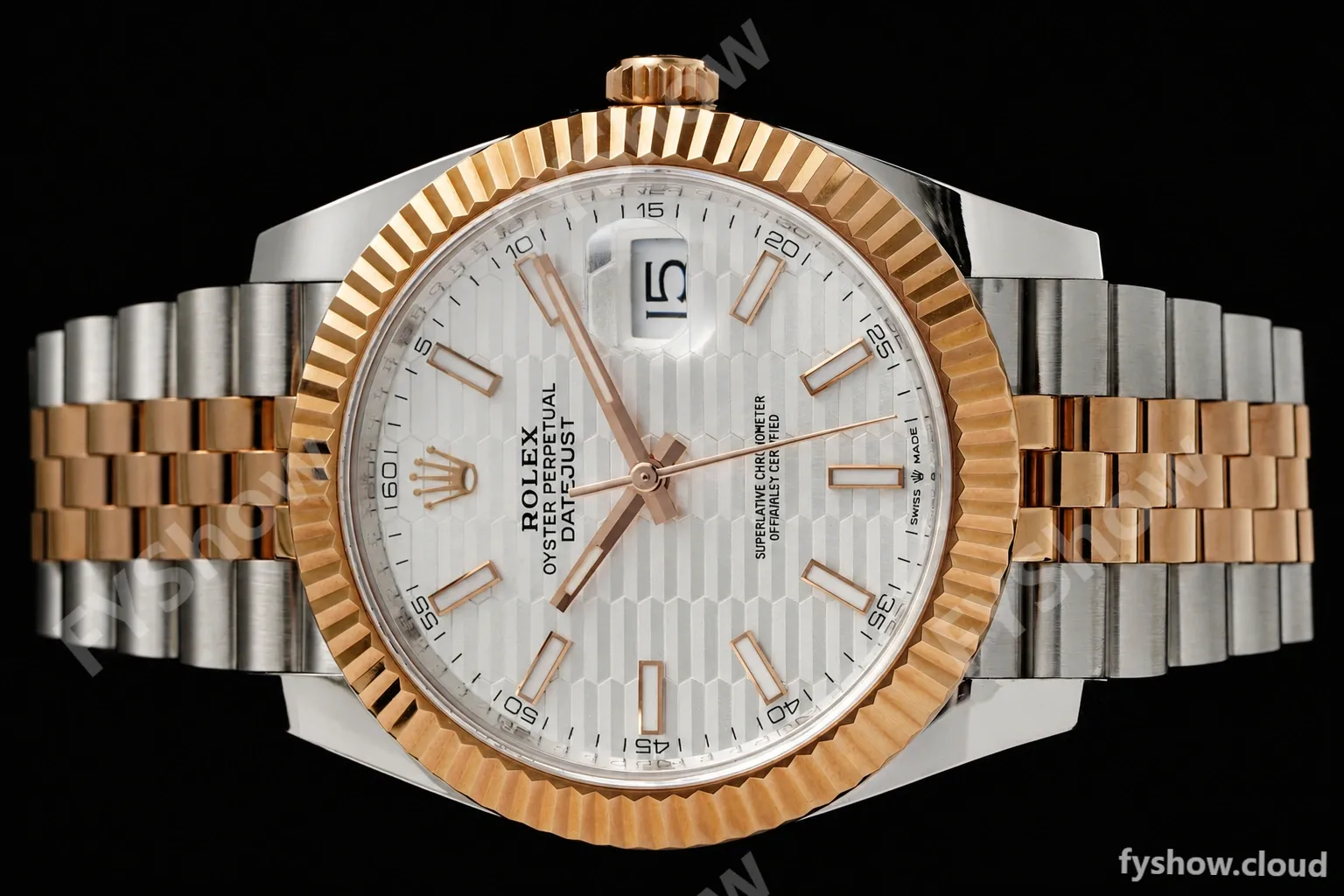 Rolex - Datejust 126331 41mm 904L Gain Weight Jub Flt RG/SS Silv/Stk ARF SH3235 - Image 6