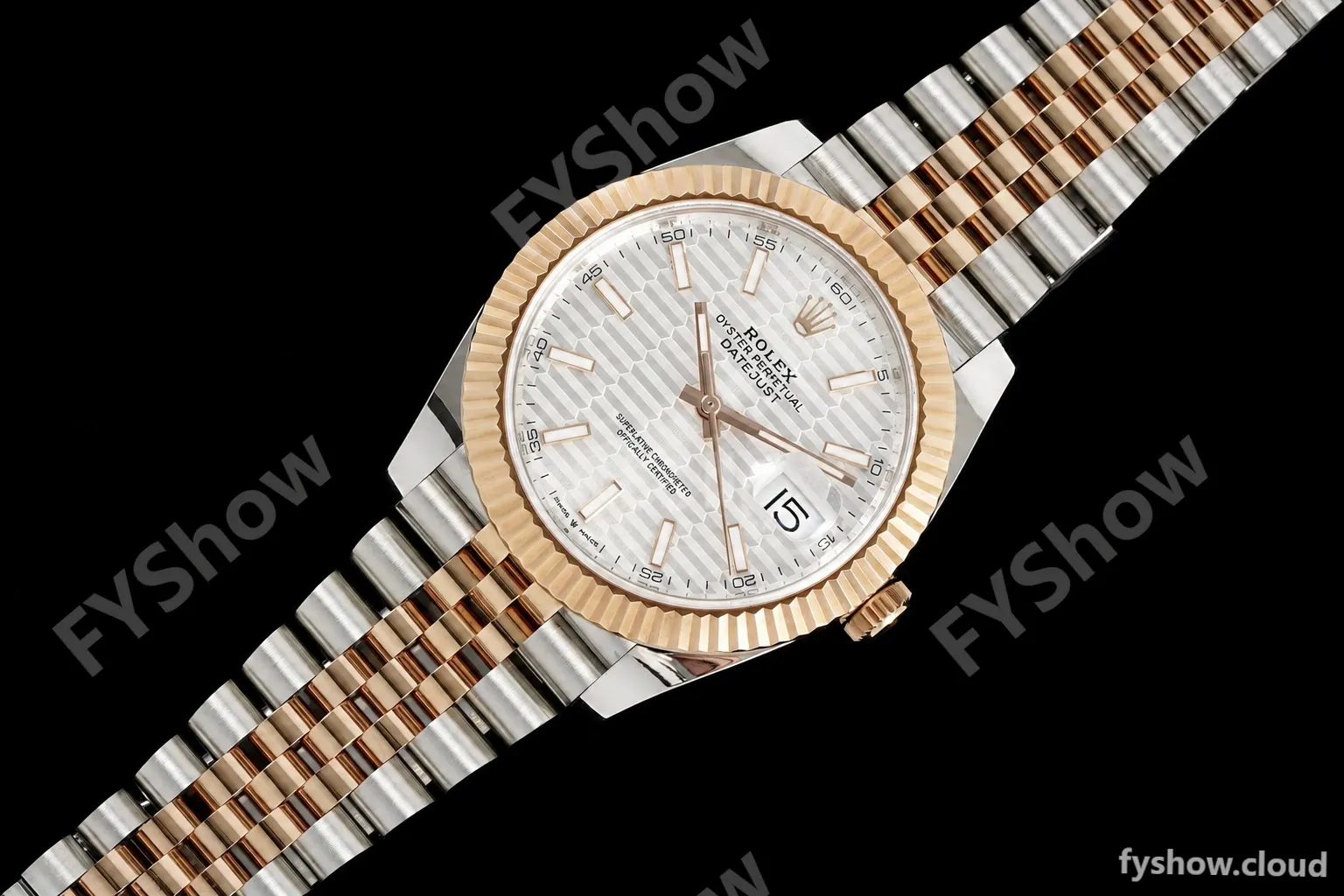 Rolex - Datejust 126331 41mm 904L Gain Weight Jub Flt RG/SS Silv/Stk ARF SH3235 - Image 7