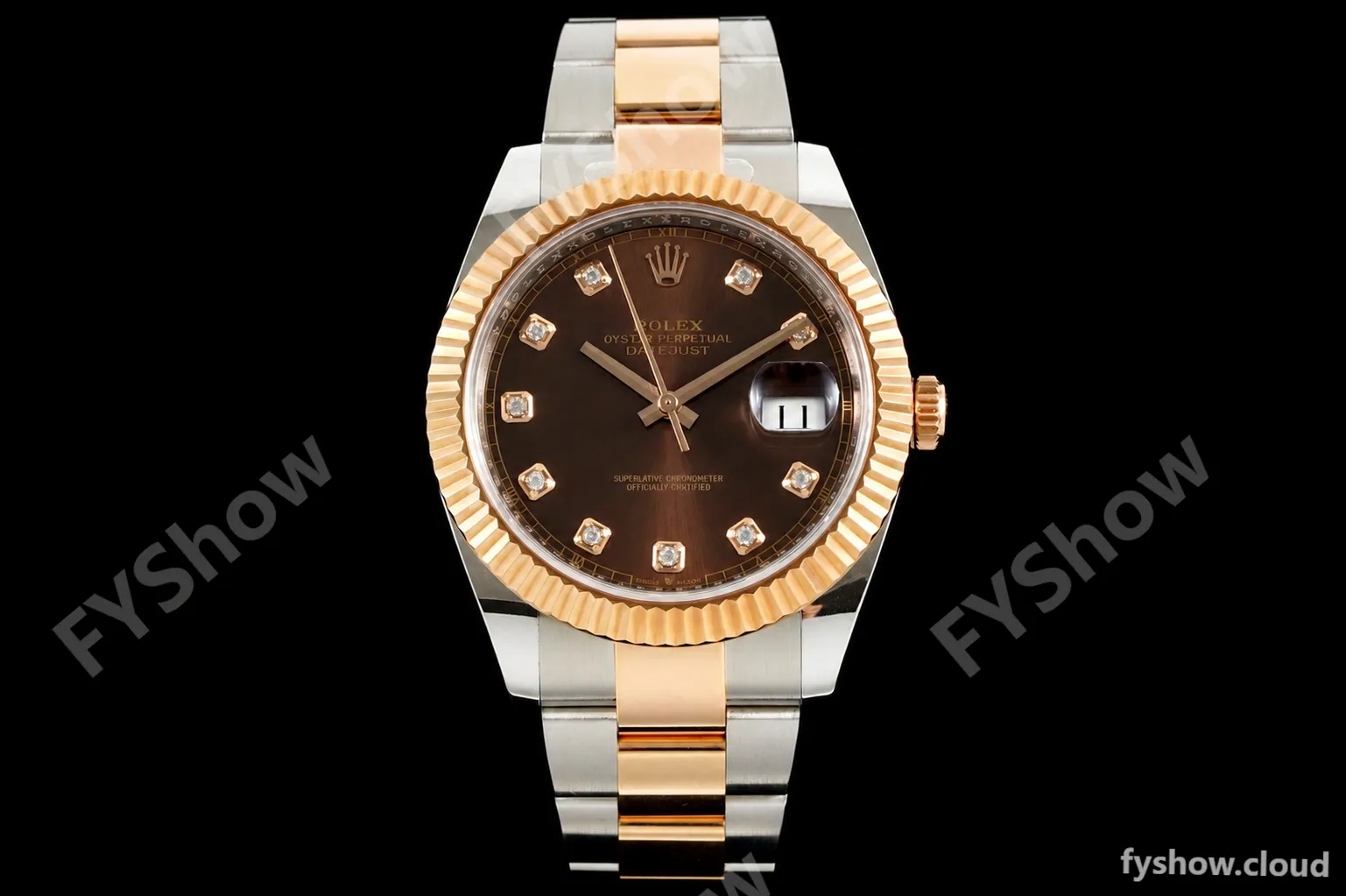 Rolex - Datejust 126331 41mm 904L Gain Weight Oys Flt RG/SS Brn/Dia ARF SH3235