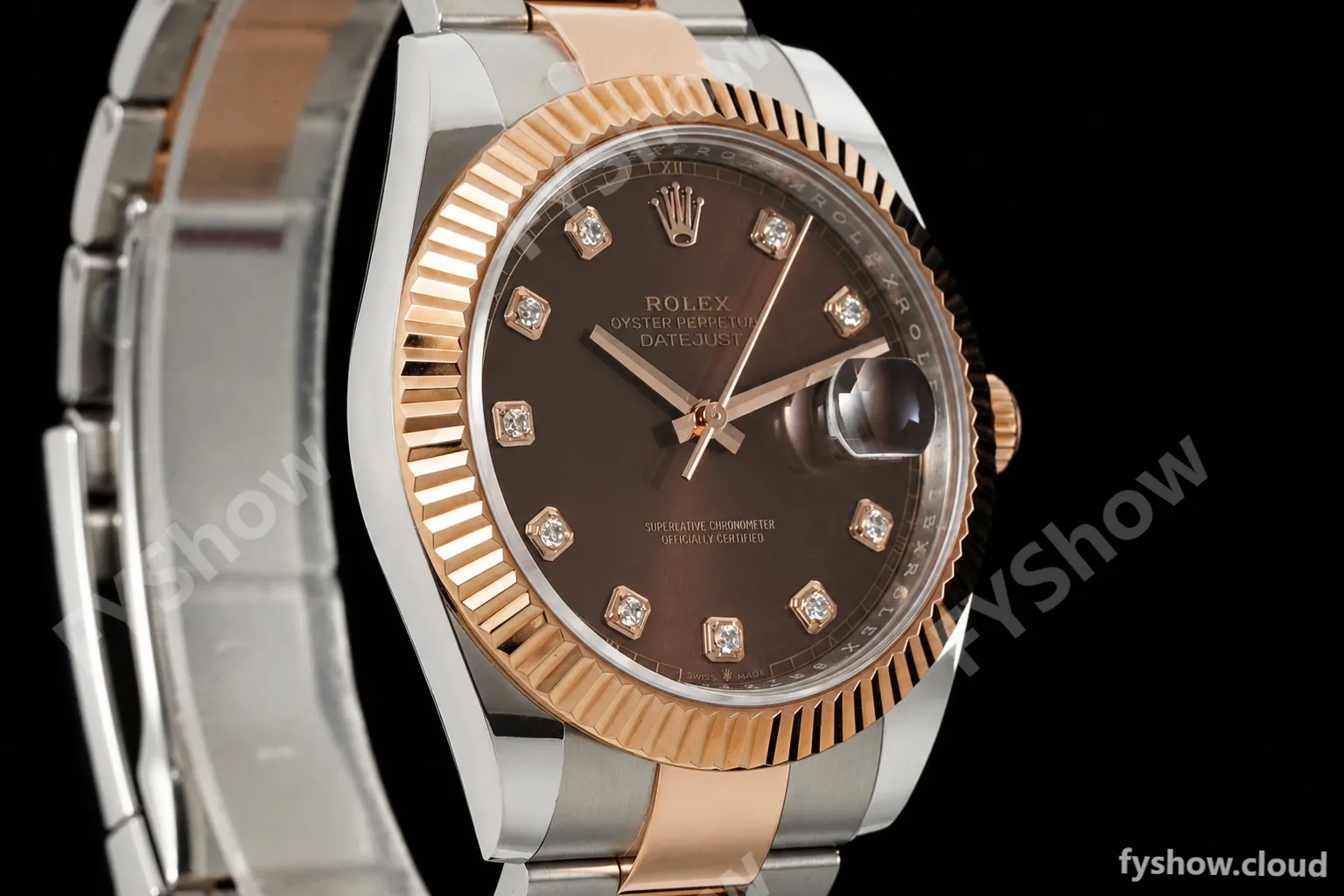 Rolex - Datejust 126331 41mm 904L Gain Weight Oys Flt RG/SS Brn/Dia ARF SH3235 - Image 5