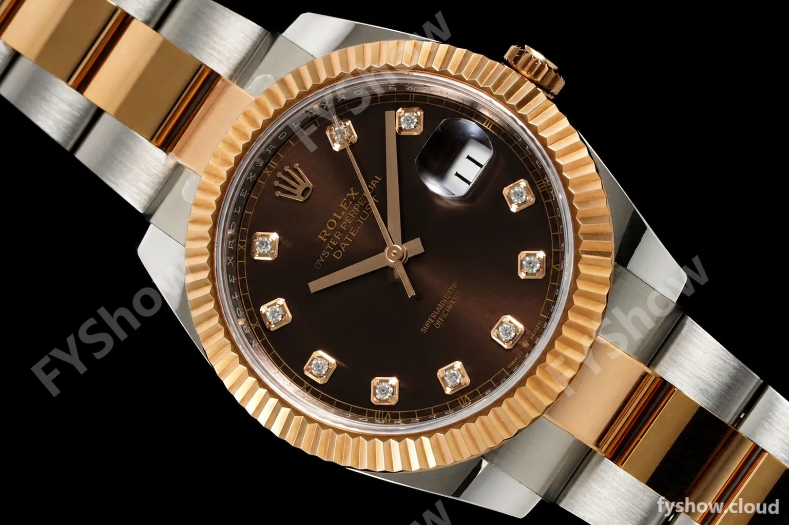 Rolex - Datejust 126331 41mm 904L Gain Weight Oys Flt RG/SS Brn/Dia ARF SH3235 - Image 8
