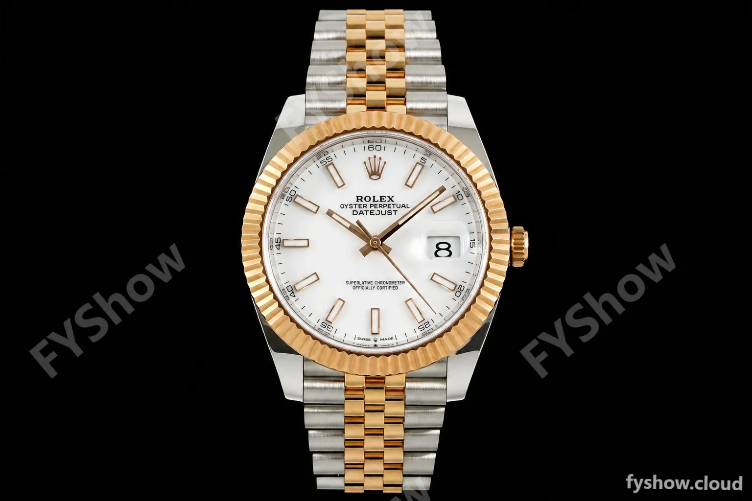 Rolex - Datejust 126331 41mm 904L Gain Weight Jub Flt RG/SS Wht/Stk ARF SH3235