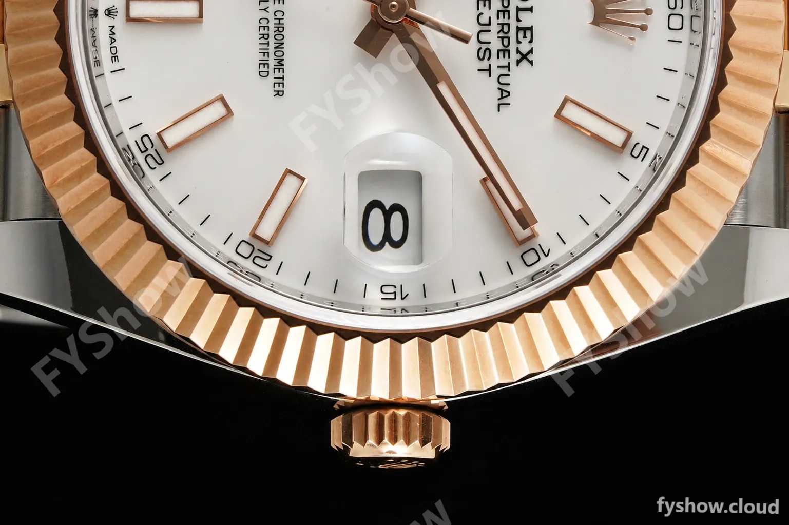 Rolex - Datejust 126331 41mm 904L Gain Weight Jub Flt RG/SS Wht/Stk ARF SH3235 - Image 4