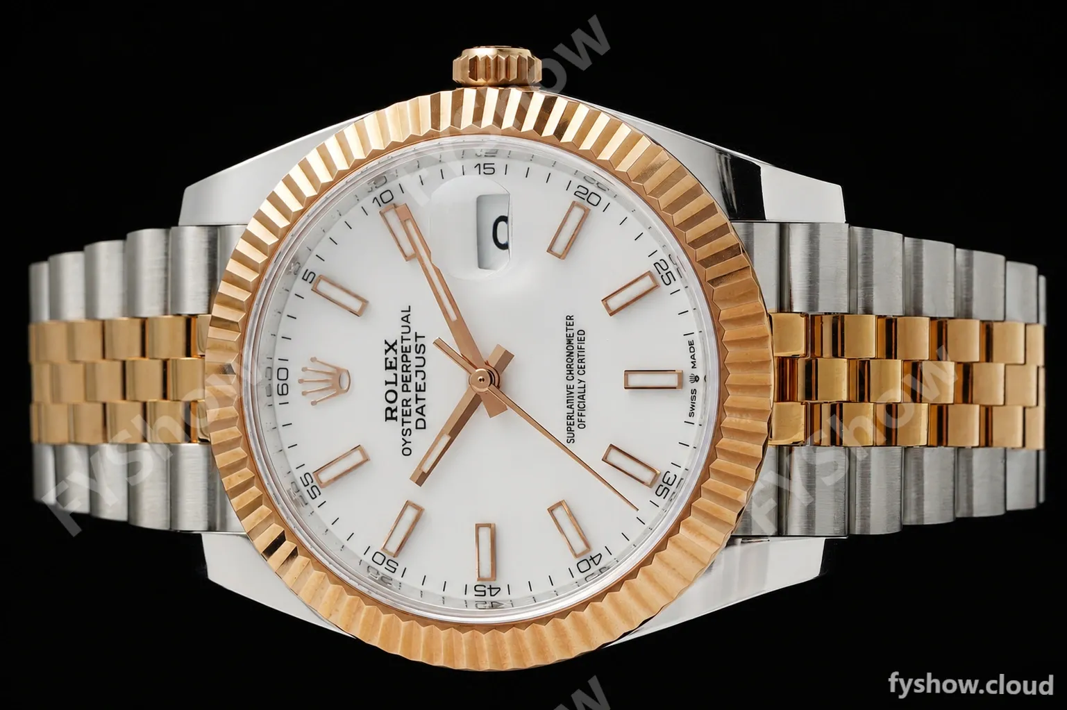 Rolex - Datejust 126331 41mm 904L Gain Weight Jub Flt RG/SS Wht/Stk ARF SH3235 - Image 6