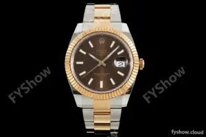 Rolex - Datejust 126331 41mm 904L Gain Weight Oys Flt RG/SS Brn/Stk ARF SH3235