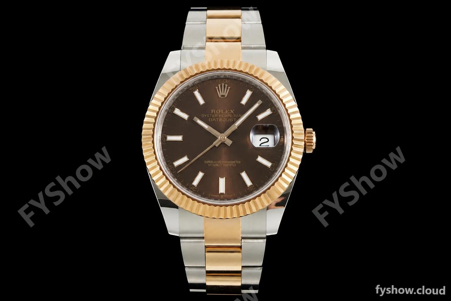 Rolex - Datejust 126331 41mm 904L Gain Weight Oys Flt RG/SS Brn/Stk ARF SH3235