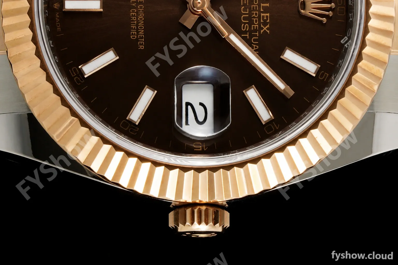 Rolex - Datejust 126331 41mm 904L Gain Weight Oys Flt RG/SS Brn/Stk ARF SH3235 - Image 4
