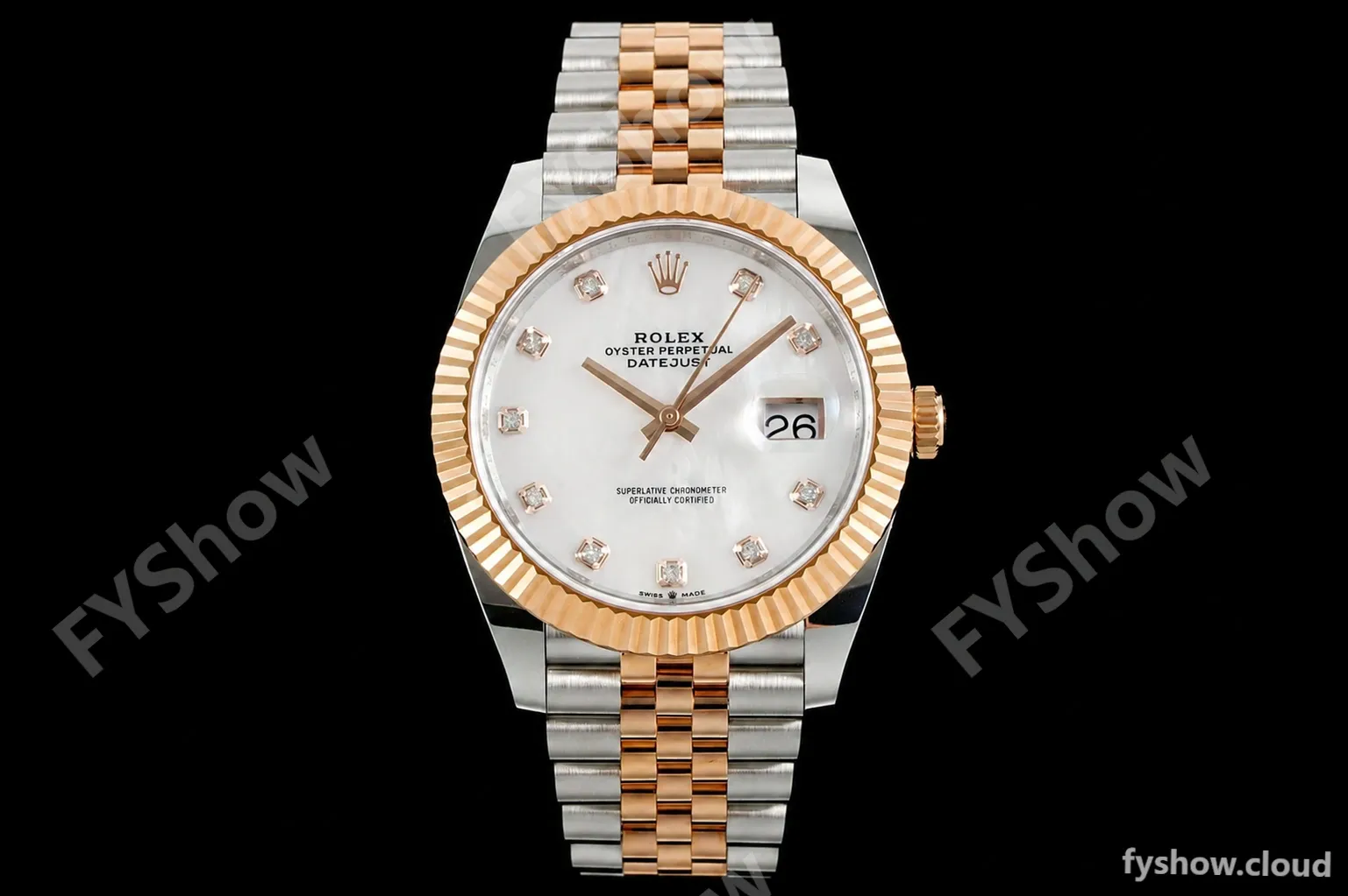 Rolex - Datejust 126331 41mm 904L Gain Weight Jub Flt RG/SS W-Mop/Dia ARF SH3235