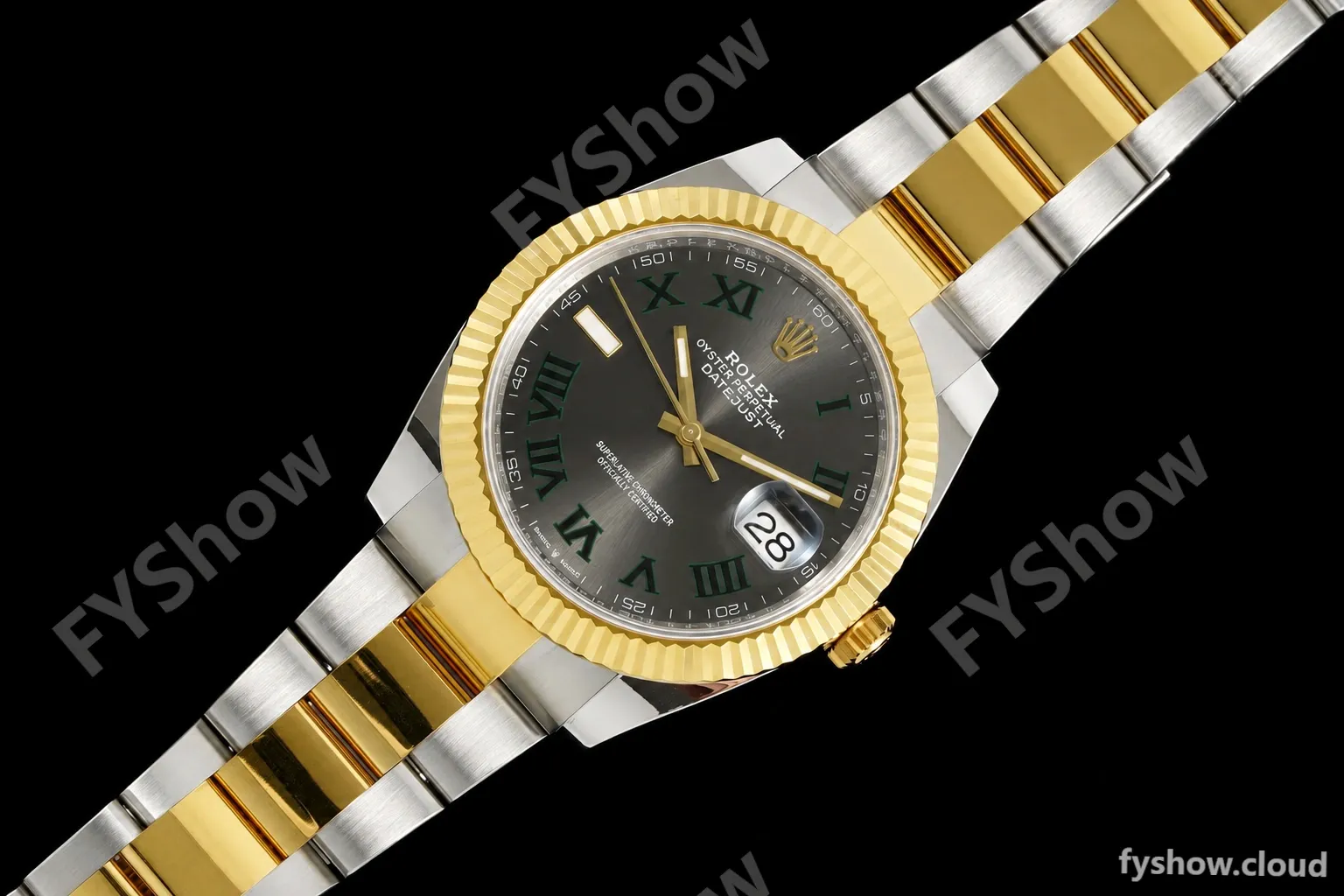Rolex - Datejust 126333 41mm Wimbledon 904L Gain Weight Oys Flt YG/SS Grey/Rmn ARF SH3235 - Image 7