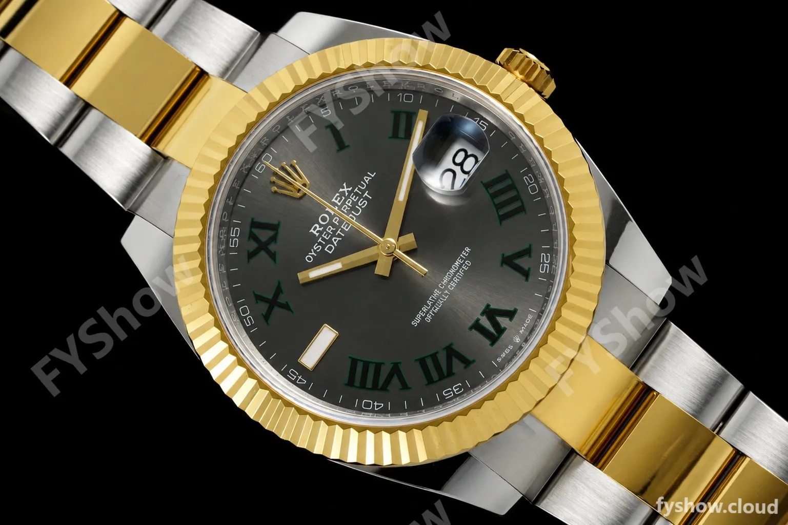 Rolex - Datejust 126333 41mm Wimbledon 904L Gain Weight Oys Flt YG/SS Grey/Rmn ARF SH3235 - Image 8