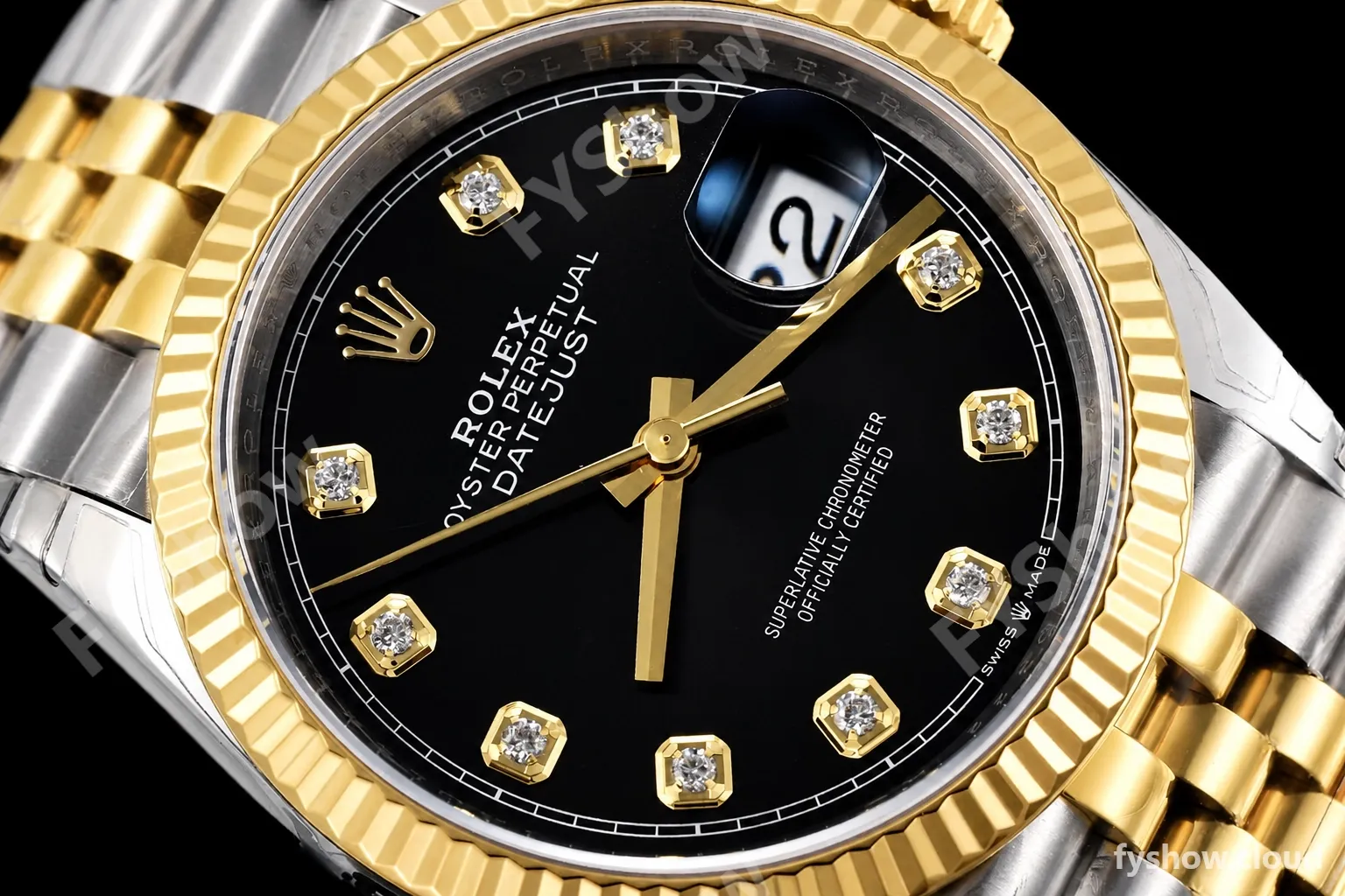 Rolex - Datejust 126233 36mm Jub Flt 904L YG/SS Blk/Dia VSF VS3235 - Image 4