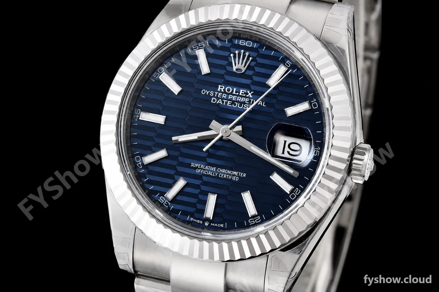 Rolex - Datejust 126334 41mm Oys Flt 904L SS/SS F-Blu/Stk VSF VS3235 - Image 3