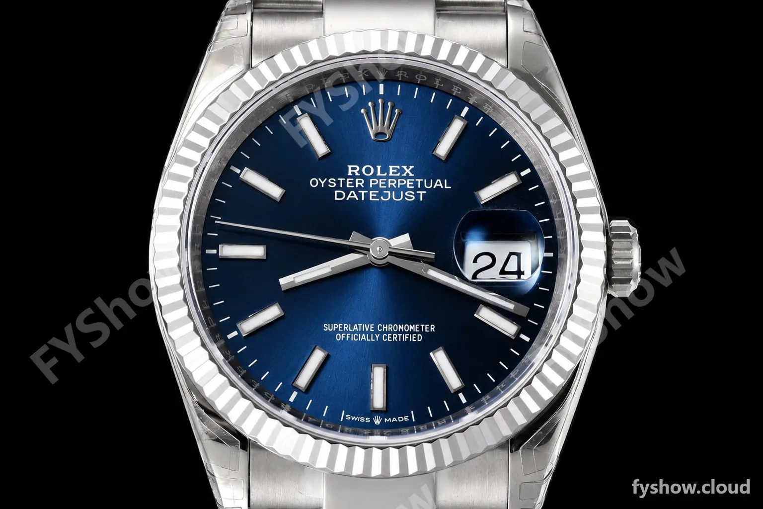 Rolex - Datejust 126234 36mm Oys Flt 904L SS/SS Blu/Stk VSF VS3235 - Image 2