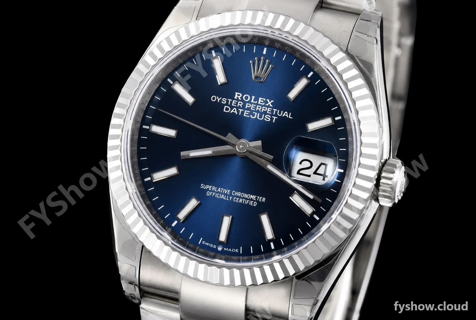 Rolex - Datejust 126234 36mm Oys Flt 904L SS/SS Blu/Stk VSF VS3235 - Image 4