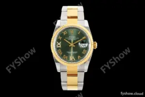Rolex - Datejust 126233 36mm Oys Flt 904L YG/SS Green/Rmn ARF SH3235