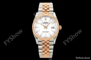 Rolex - Datejust 126231 36mm Jub Flt 904L RG/SS Wht/Stk ARF SH3235