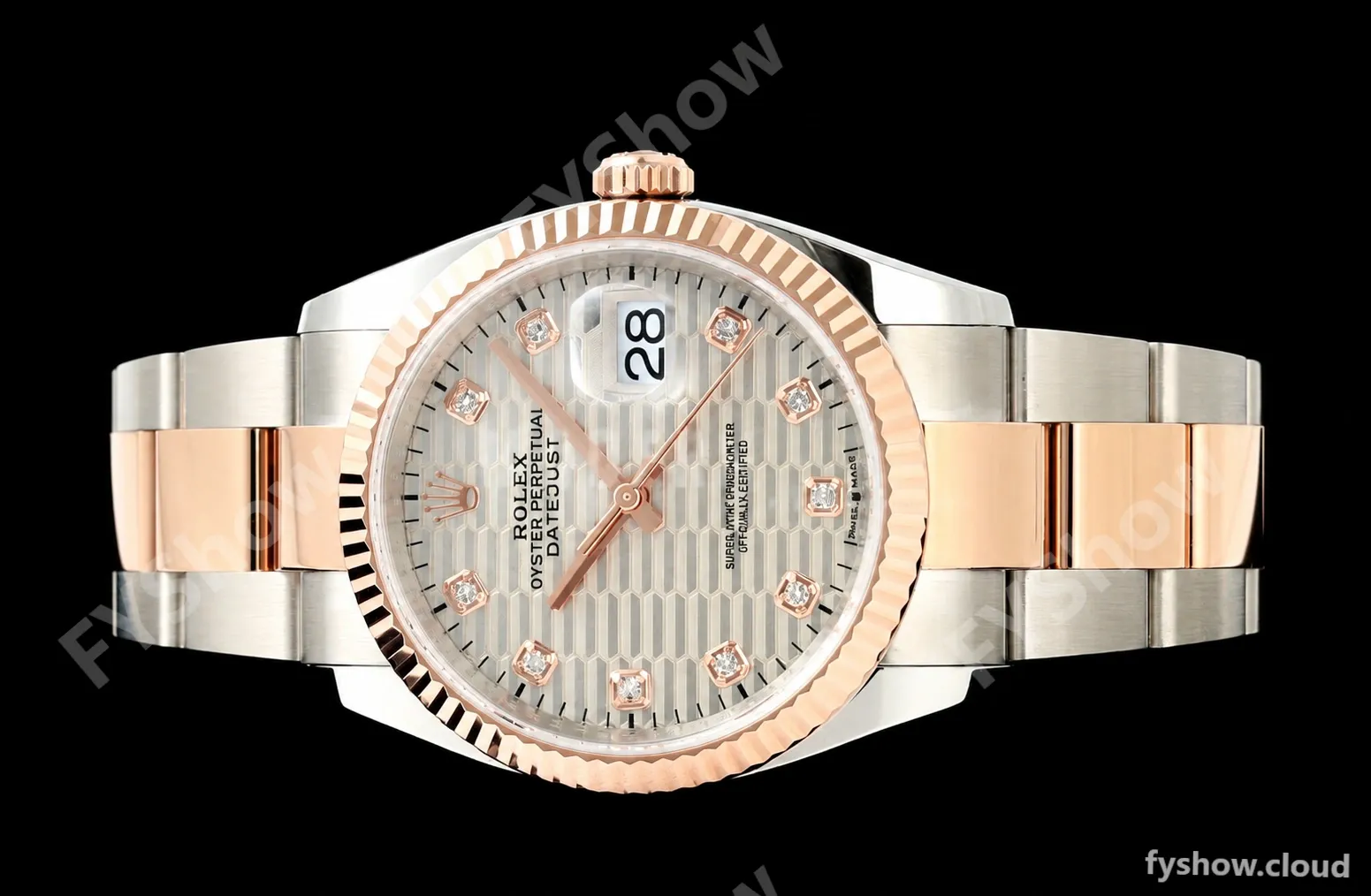 Rolex - Datejust 126231 36mm Oys Flt 904L RG/SS F-Silv/Dia ARF SH3235 - Image 4