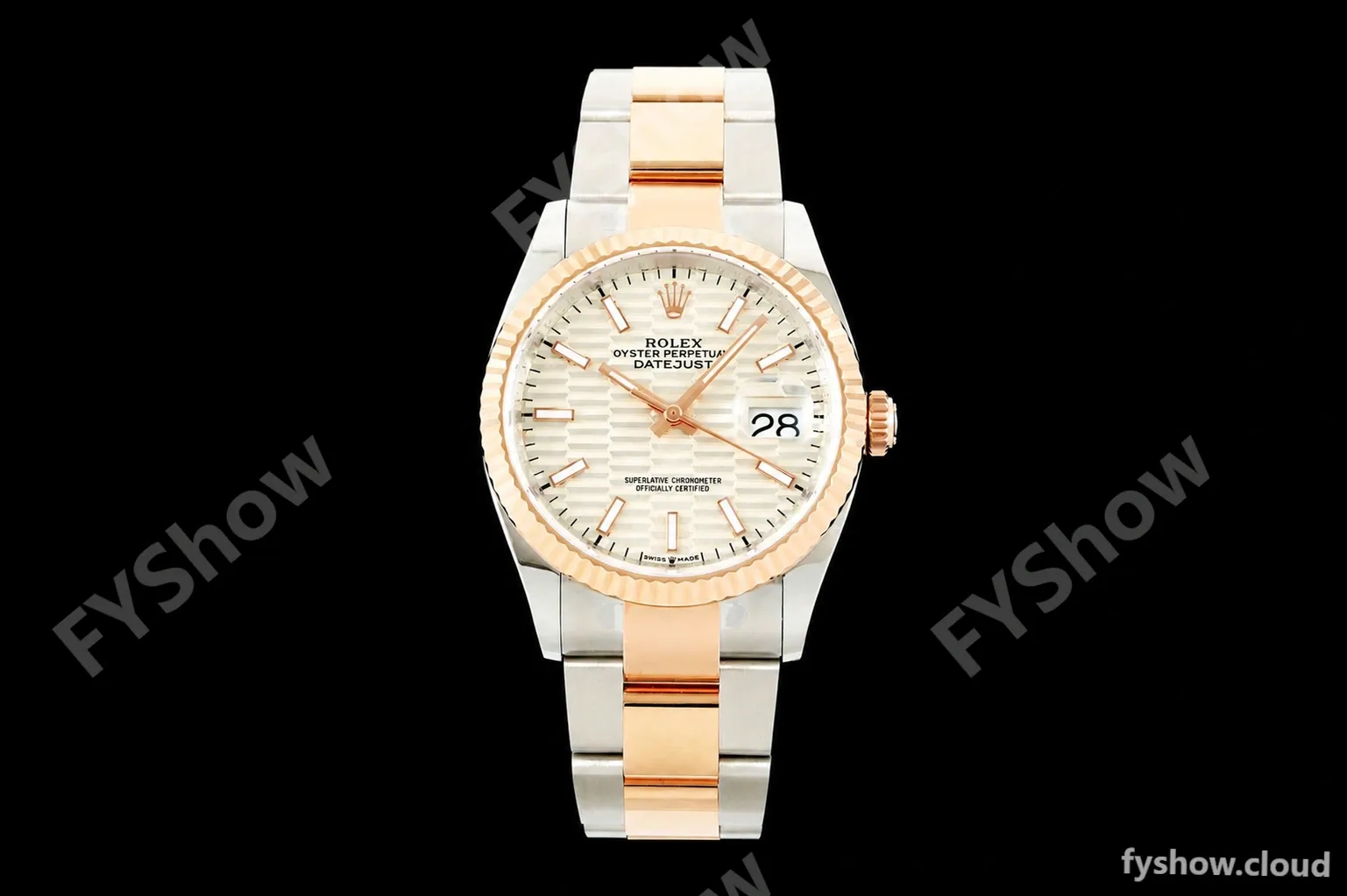 Rolex - Datejust 126231 36mm Oys Flt 904L RG/SS F-Silv/Stk ARF SH3235