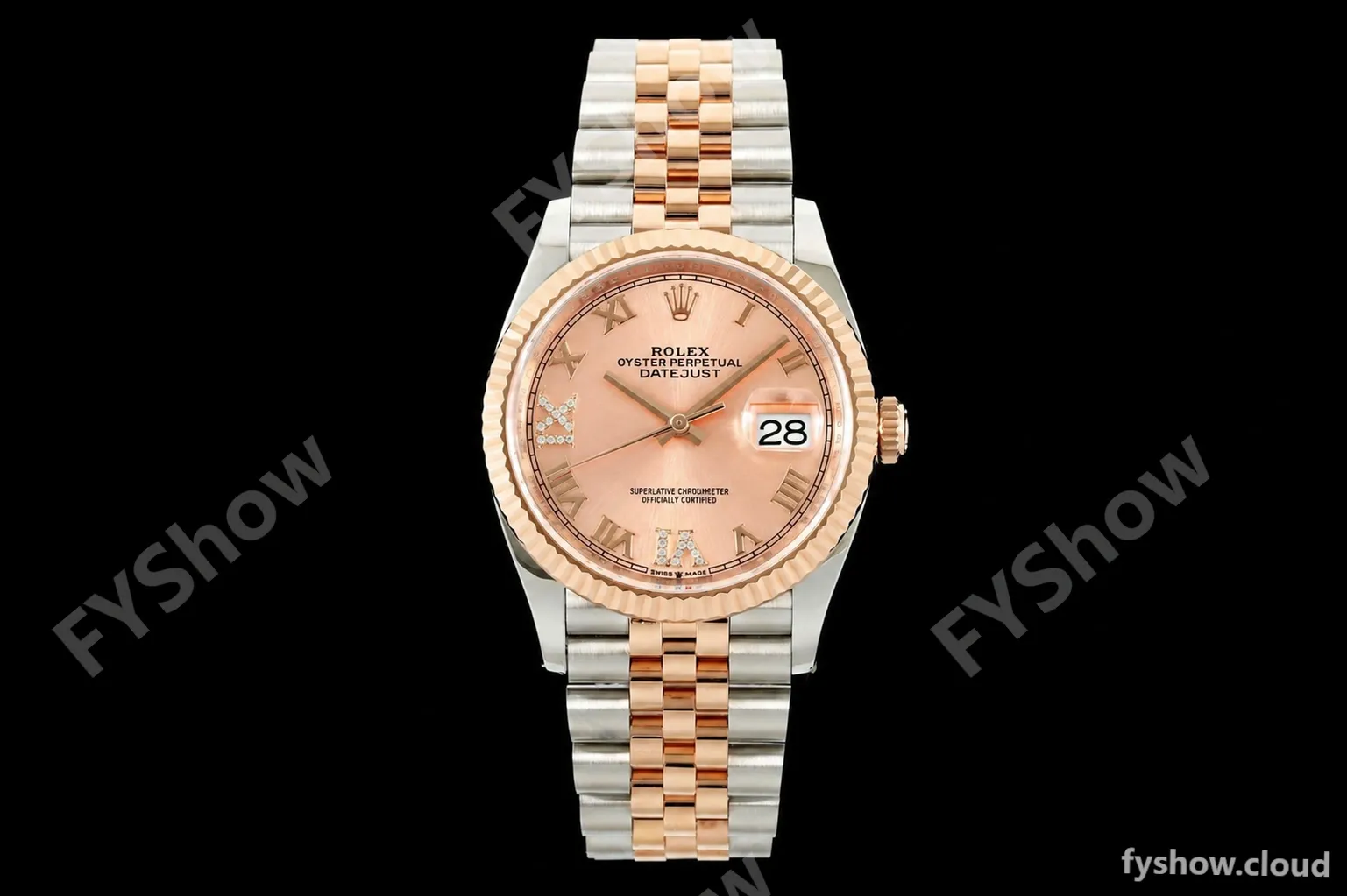 Rolex - Datejust 126231 36mm Jub Flt 904L RG/SS Pink/Rmn ARF SH3235