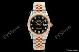 Rolex - Datejust 126231 36mm Jub Flt 904L RG/SS Blk/Dia ARF SH3235
