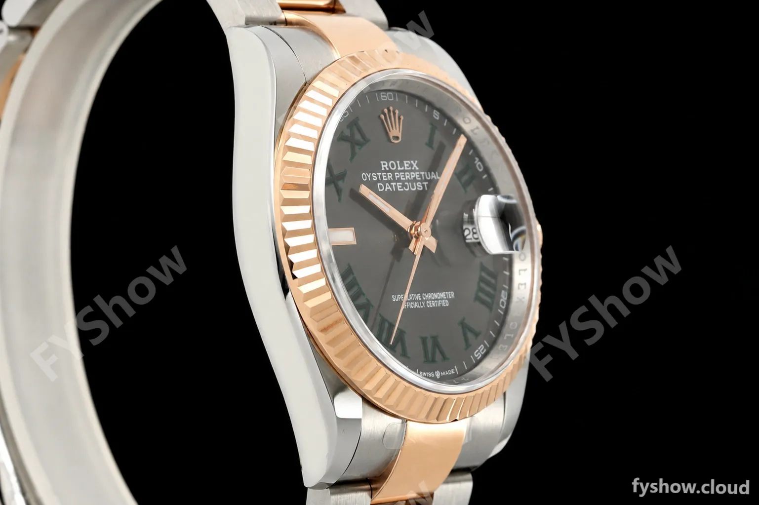 Rolex - Datejust 126231 36mm Oys Flt 904L RG/SS Grey Wimbledon/Roman ARF SH3235 - Image 2