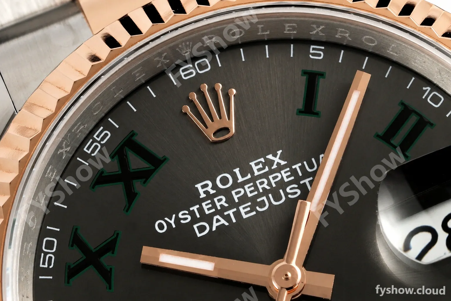 Rolex - Datejust 126231 36mm Oys Flt 904L RG/SS Grey Wimbledon/Roman ARF SH3235 - Image 25
