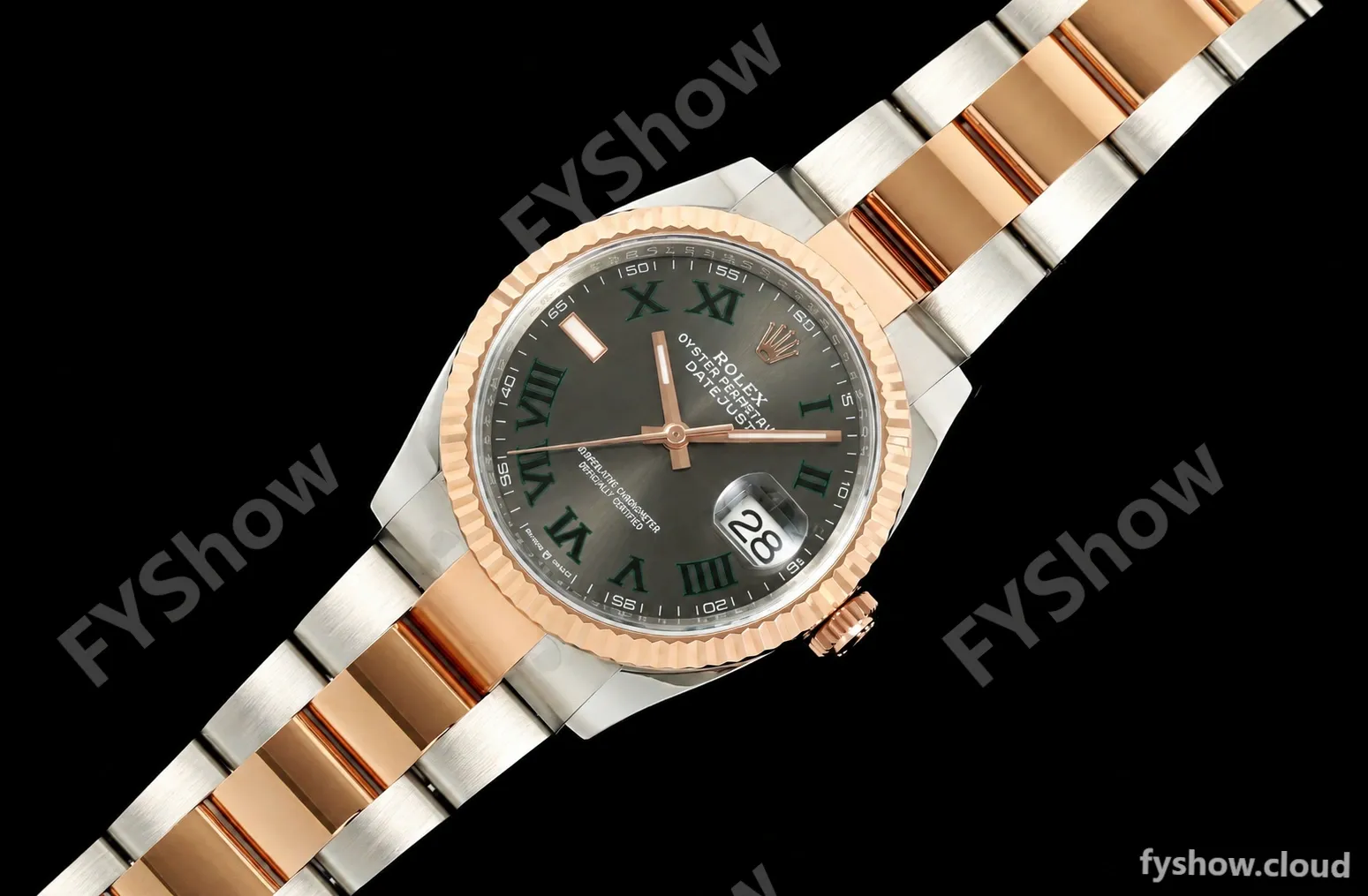 Rolex - Datejust 126231 36mm Oys Flt 904L RG/SS Grey Wimbledon/Roman ARF SH3235 - Image 27