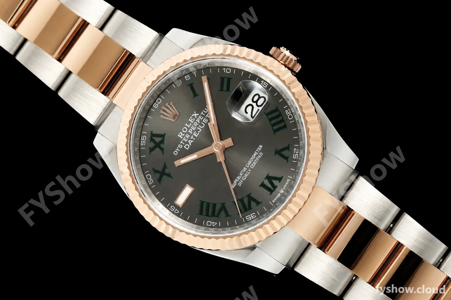 Rolex - Datejust 126231 36mm Oys Flt 904L RG/SS Grey Wimbledon/Roman ARF SH3235 - Image 28