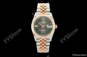 Rolex - Datejust 126231 36mm Jub Flt 904L RG/SS Grey Wimbledon/Roman ARF SH3235