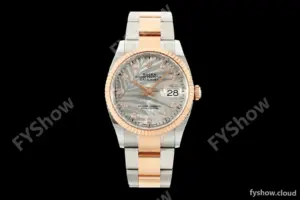 Rolex - Datejust 126231 36mm Oys Flt 904L RG/SS Silver Palm Motif Dial ARF SH3235