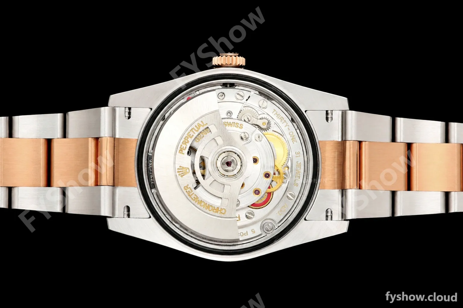 Rolex - Datejust 126231 36mm Oys Flt 904L RG/SS Silver Palm Motif Dial ARF SH3235 - Image 9