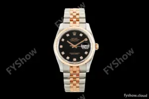 Rolex - Datejust 116231 36mm Jub Flt 316L RG/SS Blk/Dia GMF A2824