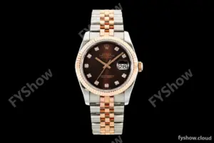 Rolex - Datejust 116231 36mm Jub Flt 316L RG/SS Brn/Dia GMF VR3135