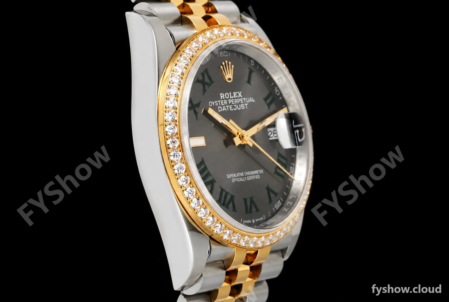 Rolex - Datejust 126283RBR 36mm Jub Diamond 904L YG/SS/DIA Grey/Rmn VSF VS3235 - Image 2