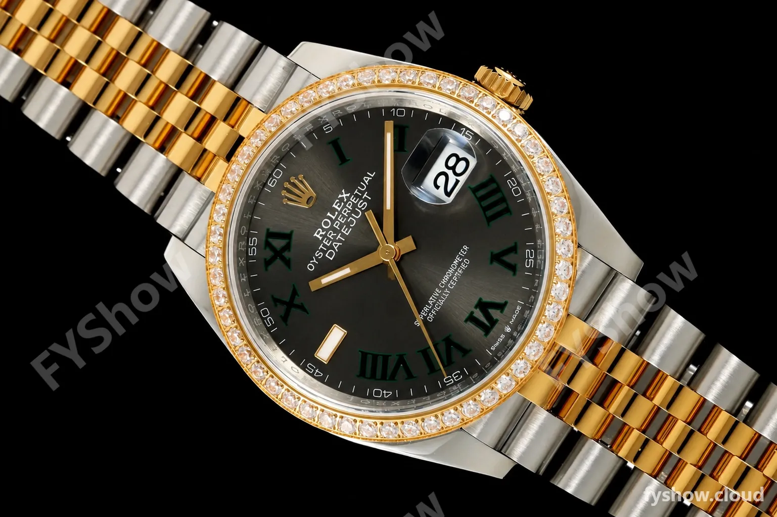 Rolex - Datejust 126283RBR 36mm Jub Diamond 904L YG/SS/DIA Grey/Rmn VSF VS3235 - Image 25