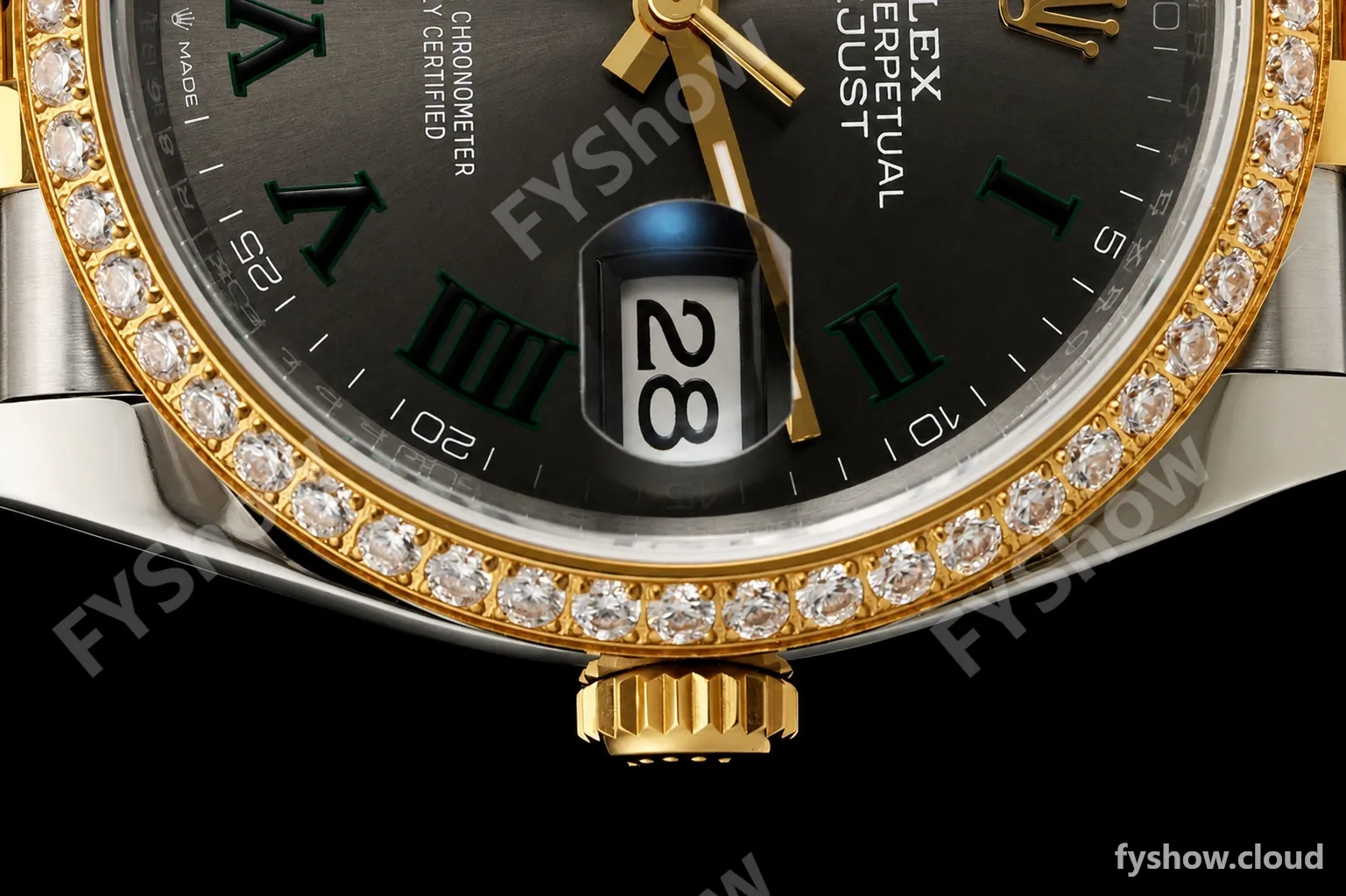 Rolex - Datejust 126283RBR 36mm Jub Diamond 904L YG/SS/DIA Grey/Rmn VSF VS3235 - Image 3