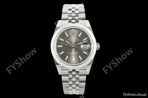 Rolex - Datejust 126334 41mm Gain Weight Jub Flt 904L SS/SS Gray/Stk QF SH3235