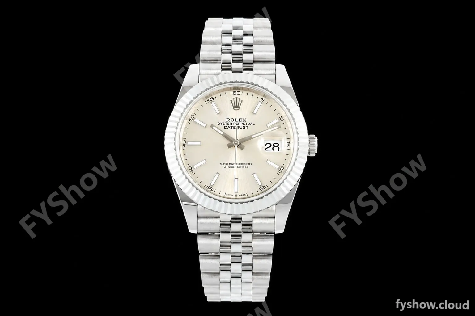 Rolex - Datejust 126334 41mm Gain Weight Jub Flt 904L SS/SS Silv/Stk QF SH3235