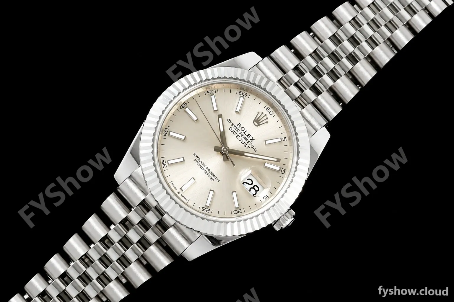 Rolex - Datejust 126334 41mm Gain Weight Jub Flt 904L SS/SS Silv/Stk QF SH3235 - Image 24