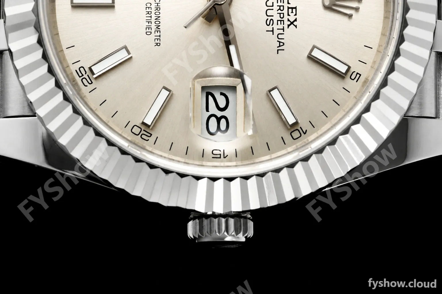 Rolex - Datejust 126334 41mm Gain Weight Jub Flt 904L SS/SS Silv/Stk QF SH3235 - Image 3