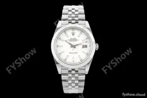 Rolex - Datejust 126334 41mm Gain Weight Jub Flt 904L SS/SS Wht/Stk QF SH3235