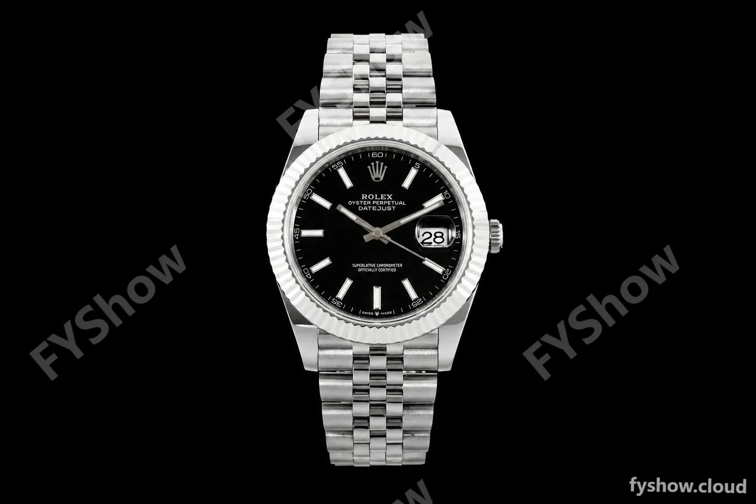 Rolex - Datejust 126334 41mm Gain Weight Jub Flt 904L SS/SS Blk/Stk QF SH3235