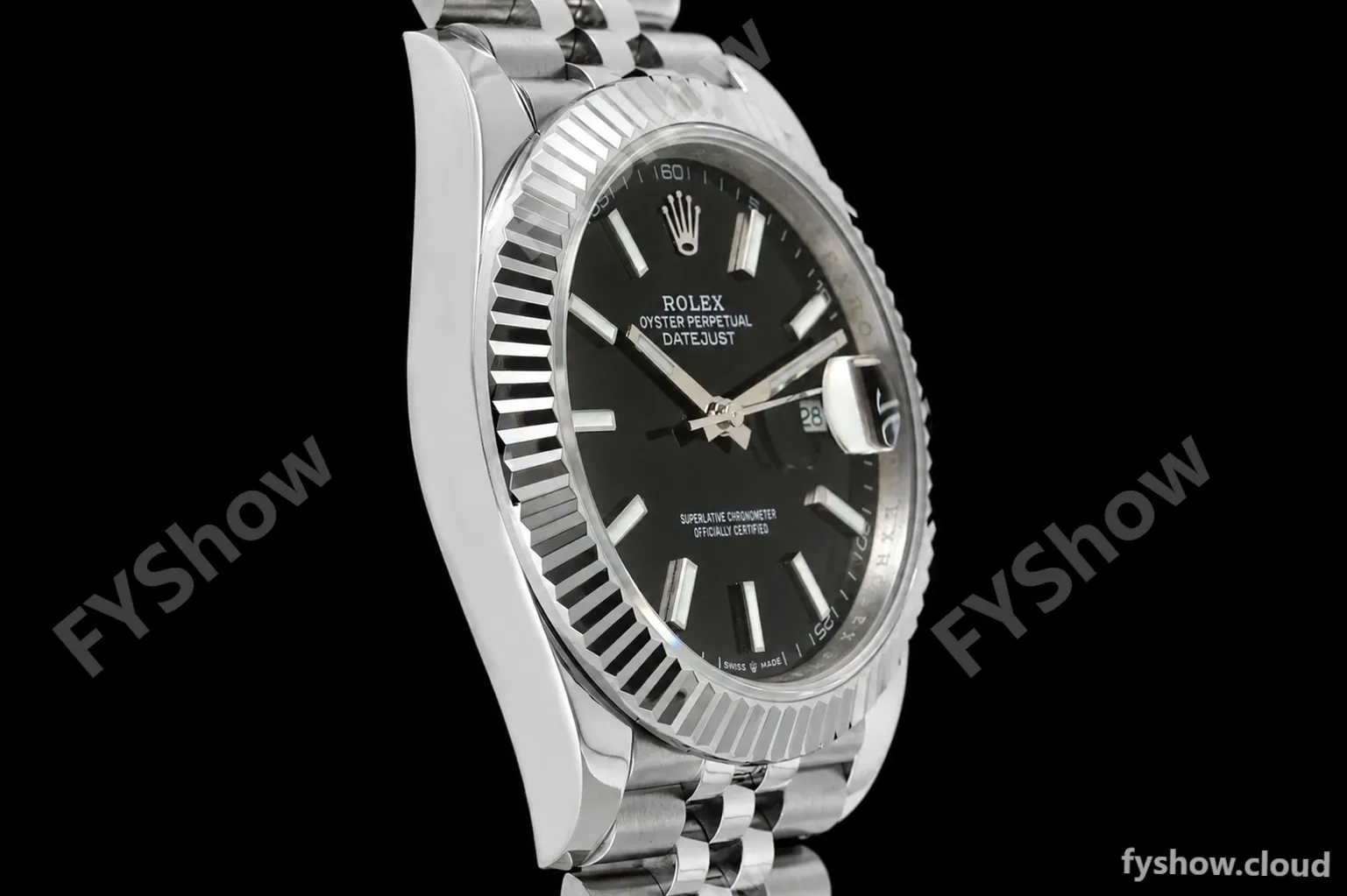 Rolex - Datejust 126334 41mm Gain Weight Jub Flt 904L SS/SS Blk/Stk QF SH3235 - Image 2
