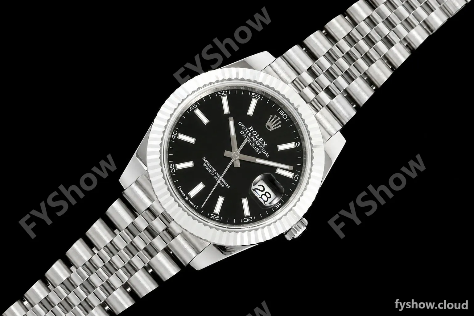 Rolex - Datejust 126334 41mm Gain Weight Jub Flt 904L SS/SS Blk/Stk QF SH3235 - Image 24
