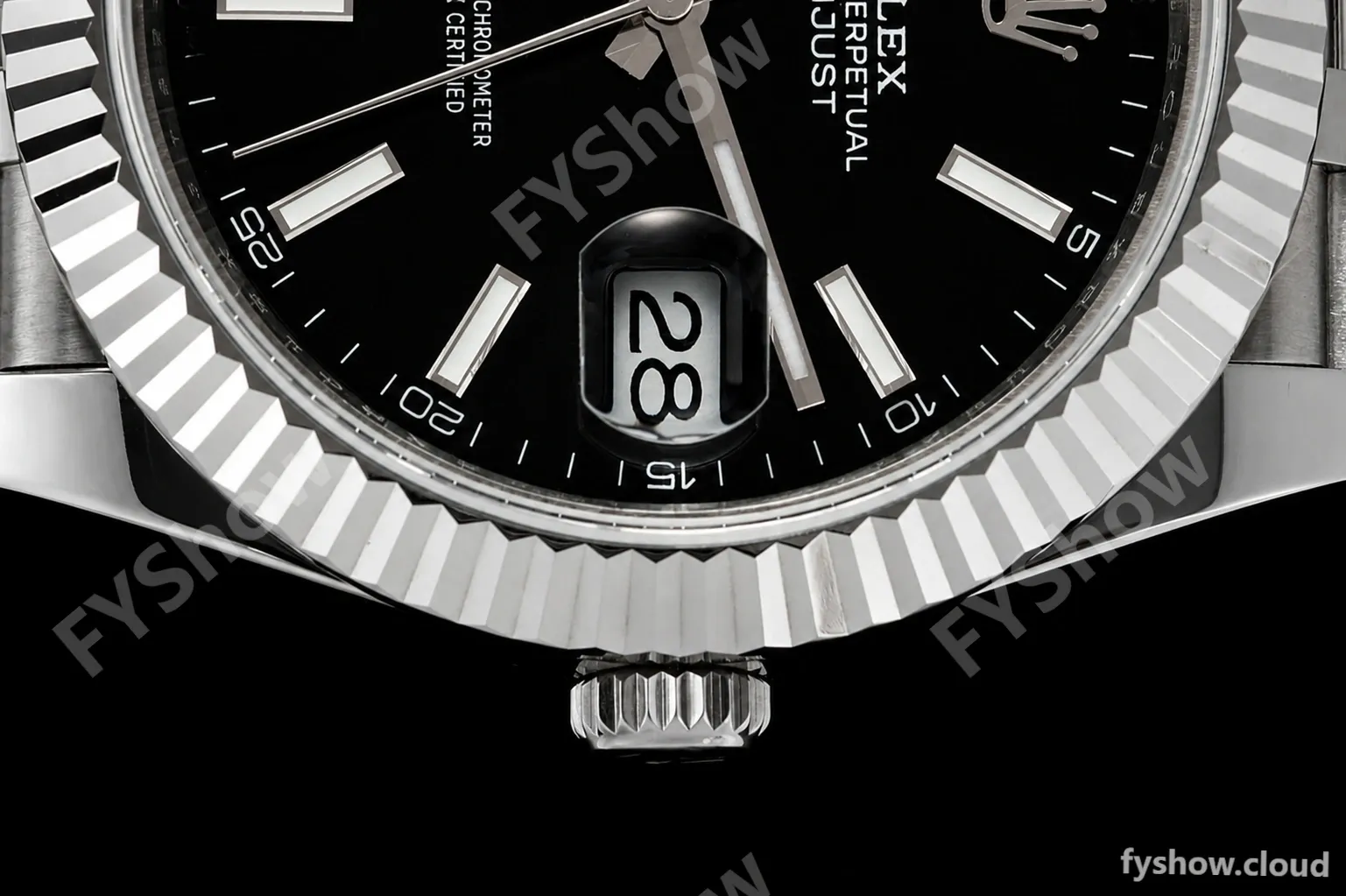 Rolex - Datejust 126334 41mm Gain Weight Jub Flt 904L SS/SS Blk/Stk QF SH3235 - Image 3