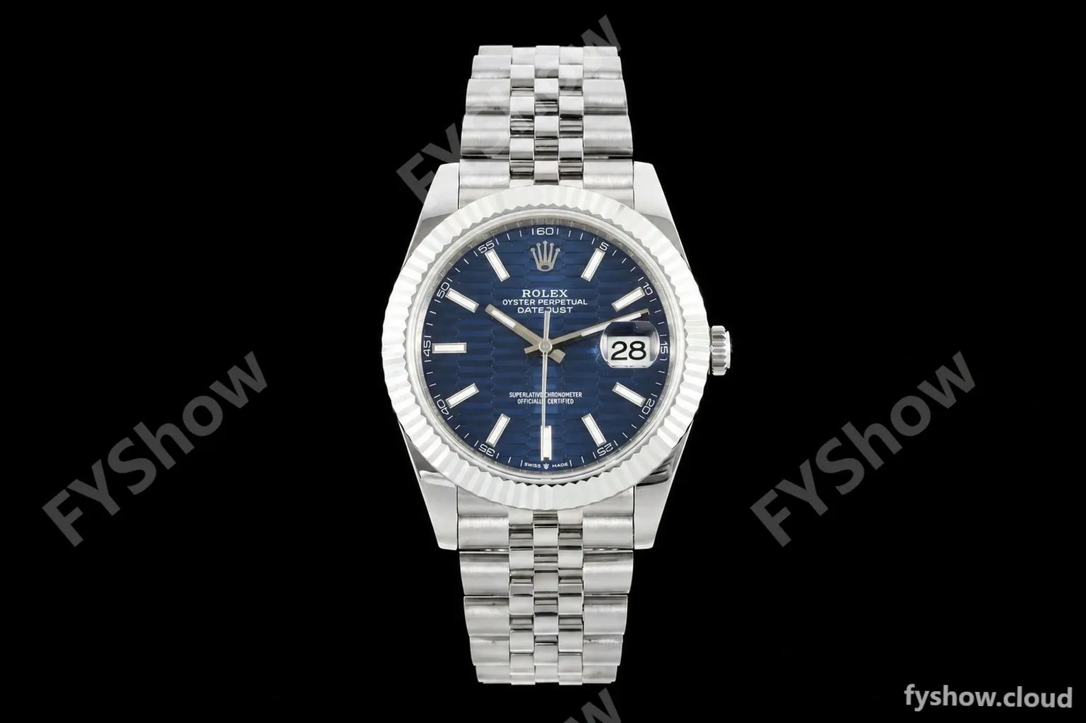 Rolex - Datejust 126334 41mm Gain Weight Jub Flt 904L SS/SS F-Blu/Stk QF SH3235